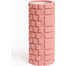 SUNYOGA Foam Roller Masaj Rulosu – Yoga, Pilates, Fitness ve Fizyoterapi İçin EVA Köpük Masaj Aleti (33x14 cm) Açık Pembe