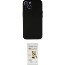 Marsilyan™- iPhone 14 Plus Kılıf Yadigar Yansıma Serisi - Siyah Mat Seramik Nano Ekran Koruyucu