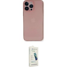 Marsilyan™- iPhone 14 Pro Kılıf Yadigar Yansıma Serisi - Şeffaf Pasifik Cam Ekran Koruyucu