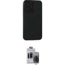 Marsilyan™- iPhone 15 Pro Max Kılıf Doruk Asil Koleksiyonu - Siyah Vanessa Magic Hayalet Cam