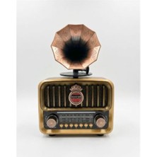 Everton RT-606 Gramofonlu, Şarjlı,  Nostaljik Radyo( Bluetooth-Usb-Sd-Fm)