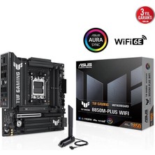 ASUS TUF GAMING B850M-PLUS AMD B850 AM5 DDR5 8000 DP HDMI 3x M2 USB3.2 Gen 2x2 AURA RGB 2.5Gbit LAN mATX