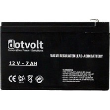 Dotvolt 12V 7AMPER Sc7-12 Kuru Tip Alarm Aküsü