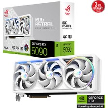 ASUS ROG-ASTRAL-RTX5090-O32G-WHITE-NVIDIA-GEFORCE-RTX 5090-32GB GDDR7-512bit--OC-2xHDMI-3xDP-RGB-DLSS4 EKRAN KARTI