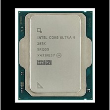 Intel Core Ultra 9 285K 24çekirdekli 40MB O/b VGA 1851P 125W Kutusuz-Fansız