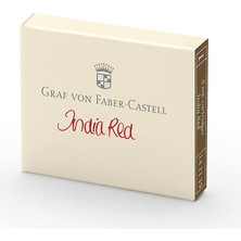 Graf Von Faber-Castell Dolma Kalem Kartuşu 6'li Hint Kırmızısı