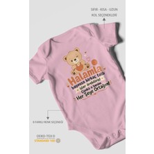 Morivo Kids Halaya Özel Kısa Kollu Bebek Body %100 Pamuk