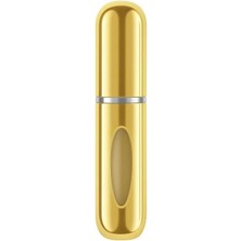 Metal Taşınabilir Parfüm Şişesi Doldurulabilir Seyahat Parfüm Atomizeri Alüminyum Gövdeli Kolonya Dispenseri Sızdırmaz Mini Cep Boyu Sprey Şişesi Uçak Kabin Uyumlu Siyah