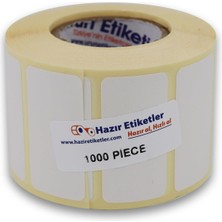 Hazır Etiketler , Hazır Al Hızlı Al Eko Termal Etiket 50MM x 25MM Ruloda 1000 Adet 40MM Kuka Çapında Direk Termal Transfer Etiketi