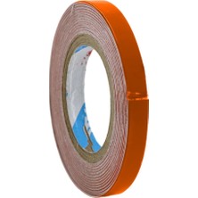 BADEM10 Yapışkanlı Neon Bisiklet Motosiklet Araba Jant Bandı 7 mm x 7 Metre Turuncu Reflektif Parlayan Bant