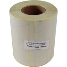 Rulo Etiket 100MM x 35MM 1000 Adet