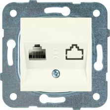 Karre-Meridian Krem Tekli Data Cat6 Mekanizma