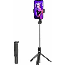 Portatif Taşınabilir Selfie Çubuğu Siyah