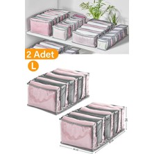 Adet - 8 Gözlü Şeffaf Çekmece Içi Düzenleyici Organizer Large