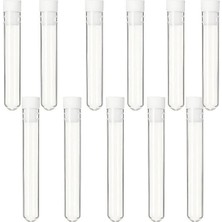 12X75 mm Kapaklı Deney Tüpü Dibi Yuvarlak ( 100 Adet)
