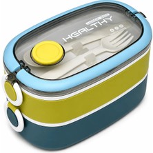 Vagonlife Içi Çelik 2 Katlı Saklama Kabı 900 ml VGN6729