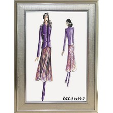 Hediyelik Çerçeve Dekorasyon Kişiye Özel Resim Çerçevesi Fotoğraf Çerçevesi Masaüstü Çerçeve Dekor Çerçeveler Çoklu Çerçeve 21X29,7 A4-LAM40B-GÜMÜŞ