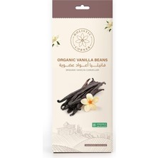 Organik Vanilya Çubukları, Gourmet Kalite, 100% Saf, Vakum Paketli, 3 Adet, 12G
