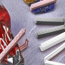 Poşet Klipsi, 6 ve 12 Adet Seçeneği, Karışık Renkli (6)