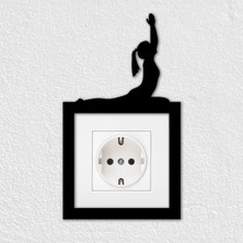 To Design Lab Pilates Temalı Dekoratif Priz Süsü (8,5x8,5 cm Priz Çerçevesiyle Uyumludur)