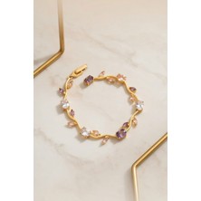 Rmy Moda Kadın Gold Tulip Lale Bileklik