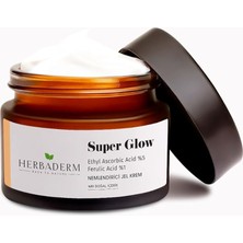 Super Glow Aydınlatıcı, Leke Karşıtı C Vitamini + Ferulik Asit Nemlendirici Jel Krem