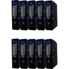 Noki Geniş Plastik Klasör (56411-190) Siyah 10 Lu Paket