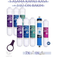 Nefa Tüm Kapalı Kasalar ve Ihlas (Silver, Plus, Platinum) Uyumlu, 1,5 Yıllık Bakım, 5+3 Filtre Seti