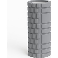 Sunyoga Foam Roller Masaj Rulosu – Yoga, Pilates, Fitness ve Fizyoterapi Için Eva Köpük Masaj Aleti (33X14 Cm) (Gri)