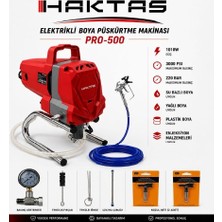 Haktaş Elektrikli Boya Püskürtme Makinesi 1010 Watt 220 Bar Havasız Kullanım Için Uygun