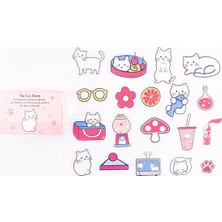Sevimli Kedi Temalı 40 Adet Pet Seti Bullet Journal