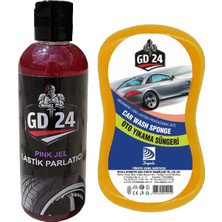 Gd 24 Lastik Parlatıcı Jel (200 Ml) + Gd 24 Yıkama Süngeri