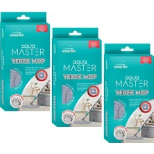 Smarter Aqua Master 3 Adet Yedek Mop Temiz & Kirli Suyu Ayırma Özelliği Otomatik Temizlik Seti Mop