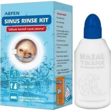 Abfen Sinus Rinse Kit Yüksek Hacimli Nazal Yıkama Duşu (25 Solüsyon Karışım Poşeti ve Uygulama Şişesi Ile)