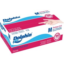Dolphin Beyaz Vinil Eldiven M Beden