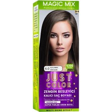 Mix Kıt Parlak ve Canlı 6.1 Koyu Küllü Kumral Kalıcı Saç Boyası Koyu Küllü Kumral