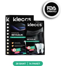 kleccs Diş Beyazlatma Bandı, Hassas Beyazlık, 14 Paket-28 Bant, Günlük ve Bireysel Kullanıma Uygun