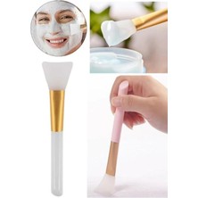 Silikon Maske Sürme Fırçası, Maske Spatulası Pembe