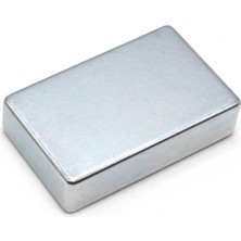 Mns Magneteksan Dikdörtgen Çok Güçlü Neodyum Mıknatıs - Daimi Ndfeb Nadir Toprak - Nikel Kaplı, Paslanmaz Neodim - Dünyanın En Güçlü Modeli (1, 40X25X10 Mm)
