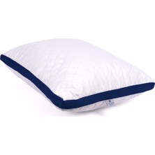 Cotpoly Home Klimalı Yastık 50X70 cm - Hava Sirkülasyonlu Kapitone Mikrofiber Dış Kılıf 850 gr Silikon Dolgulu Ortopedik Uyku Yastığı (Lacivert-Tekli)
