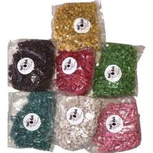 Netodak Dekoratif Vazo Taşı Renkli Saksı Taşı 5 Paket Renkli Dekoratif Taş Çakıl Taşı Küllük Taşı (4 Kilogrm)