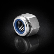 Dyzer Inox Fiberli Somun DIN985 A4-316 (M12) - 10LU Paket