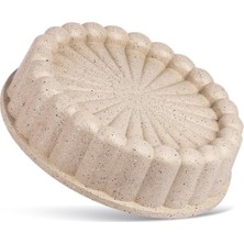 Thermoad Lezzetin Renkleri Alüminyum Döküm Granit Turta Tart Kalıbı 26 cm Vizon