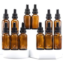 Wellline Kehribar Cam Damlalıklı Şişe 30ML, Cam Damlalıklı Ile, Esansiyel Yağlar, Aromaterapi, Kozmetik, Laboratuvar, Eczane, Sıvılar, Seyahat Için – 12 Adet
