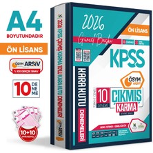 Karakutu Yayınları 2026 KPSS Önlisans GY-GK ÖSYM Arşivi Çıkmış Karma Kara Kutu 10lu Deneme Paketi Dijital Çözümlü