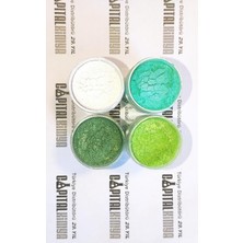 Capital 10G(25ML) X4 Renk Toz Metalik Sedef Epoksi Pigment Boya Yeşil Ton