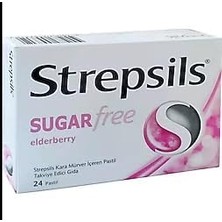 Strepsils Şekersiz Elderberry Pastil, 24 Pastil, 5 Adet