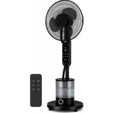 16 Inç Buharlı Vantilatör, 4l Su Hazneli Ayaklı Fan, Uzaktan Kumandalı, LED Ekranlı, 3 Hız Kademeli, 3 Modlu, Nemlendirici Özellikli, Salınımlı Sessiz Vantilatör