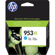 Hp 953XL Mavi Yüksek Kapasiteli Mürekkep Kartuş 1.450 Sayfa (F6U16A)