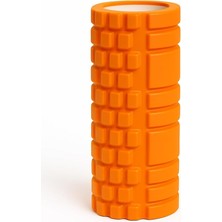 Sunyoga Foam Roller Masaj Rulosu – Yoga, Pilates, Fitness ve Fizyoterapi Için Eva Köpük Masaj Aleti (33X14 Cm) (Turuncu)